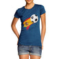 Spain Football Flag Paint Splat Women's T-Shirt 