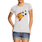 Spain Football Flag Paint Splat Women's T-Shirt 