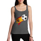 Spain Football Flag Paint Splat Women's Tank Top