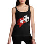 Switzerland Football Flag Paint Splat Women's Tank Top