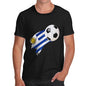 Uruguay Football Flag Paint Splat Men's T-Shirt