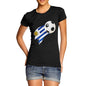 Uruguay Football Flag Paint Splat Women's T-Shirt 