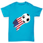 USA Football Flag Paint Splat Boy's T-Shirt