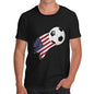 USA Football Flag Paint Splat Men's T-Shirt