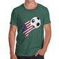 USA Football Flag Paint Splat Men's T-Shirt