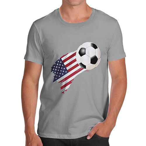 USA Football Flag Paint Splat Men's T-Shirt