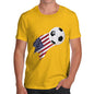 USA Football Flag Paint Splat Men's T-Shirt