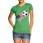 USA Football Flag Paint Splat Women's T-Shirt 