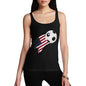 USA Football Flag Paint Splat Women's Tank Top