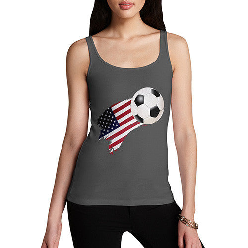 USA Football Flag Paint Splat Women's Tank Top