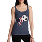 USA Football Flag Paint Splat Women's Tank Top