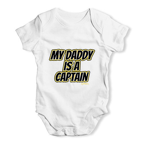 My Daddy Is A Captain Baby Unisex Baby Grow Bodysuit