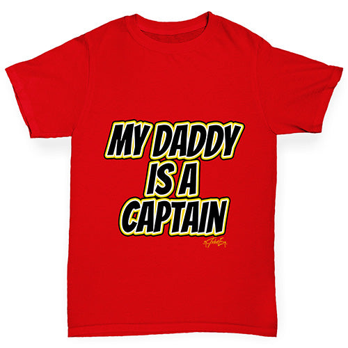 My Daddy Is A Captain Boy's T-Shirt