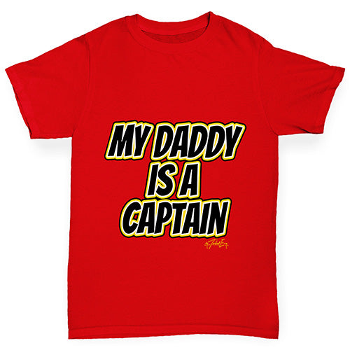 My Daddy Is A Captain Girl's T-Shirt 