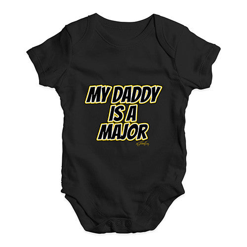 My Daddy Is A Major Baby Unisex Baby Grow Bodysuit