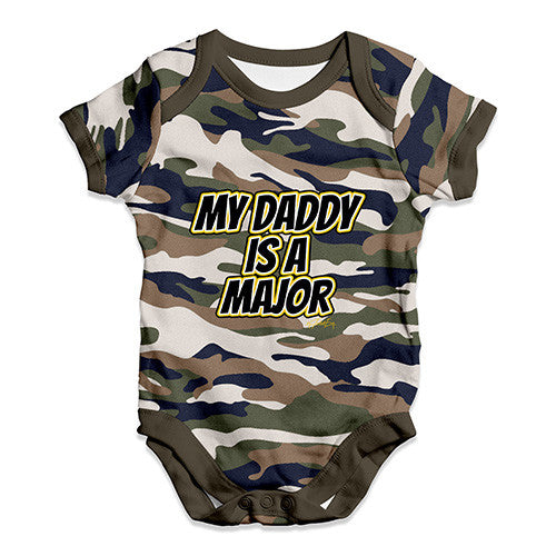 My Daddy Is A Major Baby Unisex Baby Grow Bodysuit