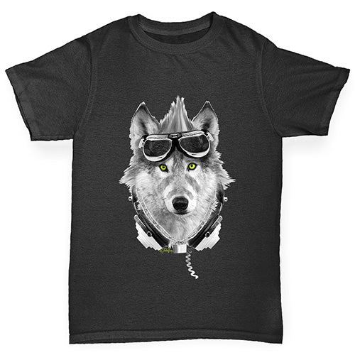 Rave Wolf Girl's T-Shirt 