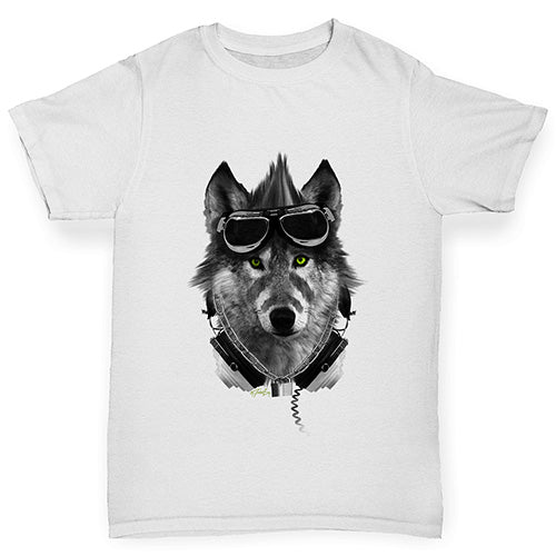 Rave Wolf Girl's T-Shirt 