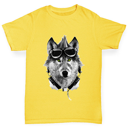 Rave Wolf Girl's T-Shirt 