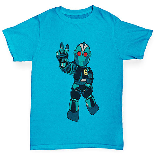 Peace Robot Girl's T-Shirt 