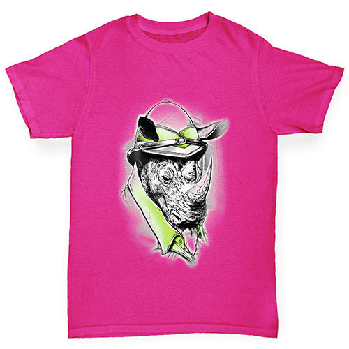 Safari Rhino Girl's T-Shirt 