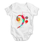 Bass Clef Paint Splats Baby Unisex Baby Grow Bodysuit