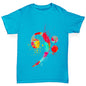 Bass Clef Paint Splats Boy's T-Shirt