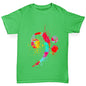 Bass Clef Paint Splats Boy's T-Shirt