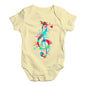 Treble Clef Paint Splats Baby Unisex Baby Grow Bodysuit