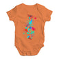 Treble Clef Paint Splats Baby Unisex Baby Grow Bodysuit