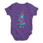 Treble Clef Paint Splats Baby Unisex Baby Grow Bodysuit