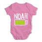 Personalised Full Battery Baby Unisex Baby Grow Bodysuit