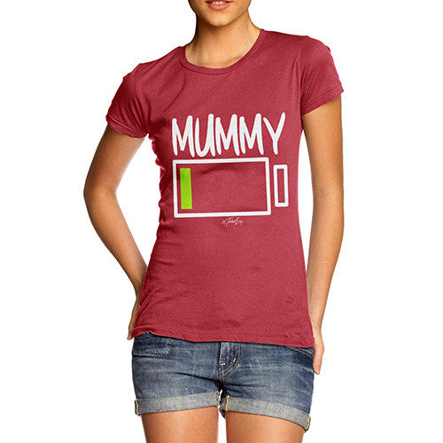 Mummy Low Battery Women's  T-Shirt 