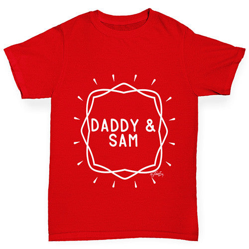 Personalised Daddy And Name Boy's 