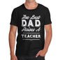 Personalised The Best Dad Raises Men's  T-Shirt