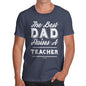 Personalised The Best Dad Raises Men's  T-Shirt