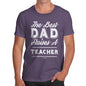 Personalised The Best Dad Raises Men's  T-Shirt