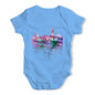 Hong Kong Skyline Ink Splats Baby Unisex Baby Grow Bodysuit