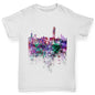 Hong Kong Skyline Ink Splats Boy's T-Shirt