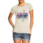 Hong Kong Skyline Ink Splats Women's T-Shirt 