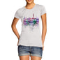 Hong Kong Skyline Ink Splats Women's T-Shirt 