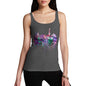 Hong Kong Skyline Ink Splats Women's Tank Top