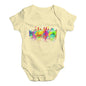 Los Angeles Skyline Ink Splats Baby Unisex Baby Grow Bodysuit