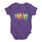 Los Angeles Skyline Ink Splats Baby Unisex Baby Grow Bodysuit