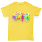 Los Angeles Skyline Ink Splats Boy's T-Shirt