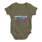 London Skyline Ink Splats Baby Unisex Baby Grow Bodysuit