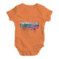 London Skyline Ink Splats Baby Unisex Baby Grow Bodysuit