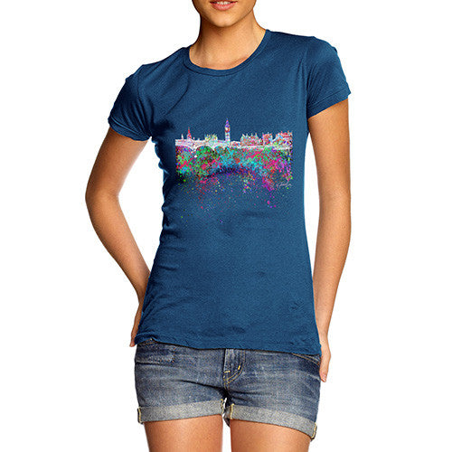 London Skyline Ink Splats Women's T-Shirt 