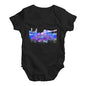 New York Skyline Ink Splats Baby Unisex Baby Grow Bodysuit