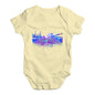 New York Skyline Ink Splats Baby Unisex Baby Grow Bodysuit